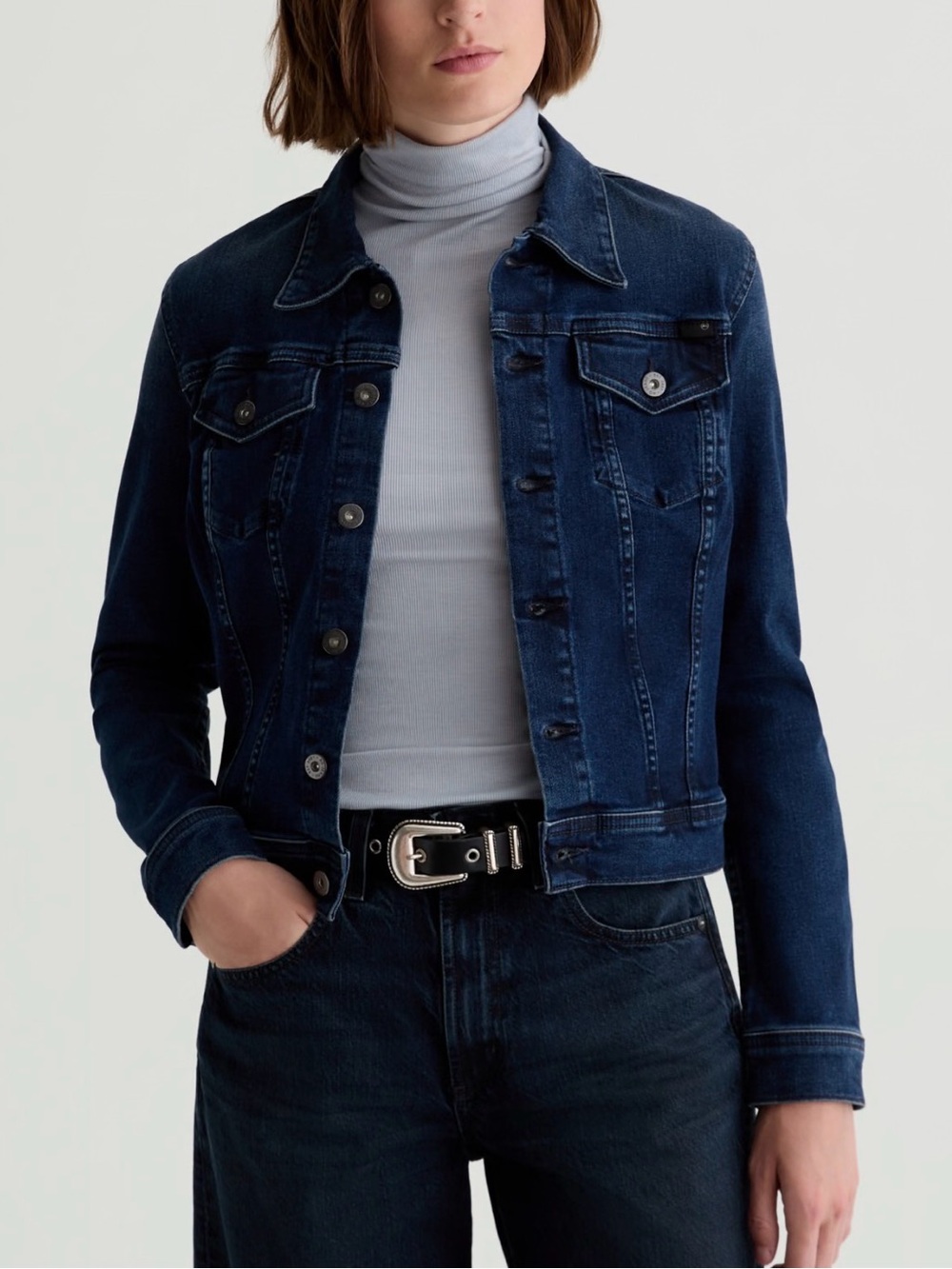 Women's Dark Blue Denim Jacket